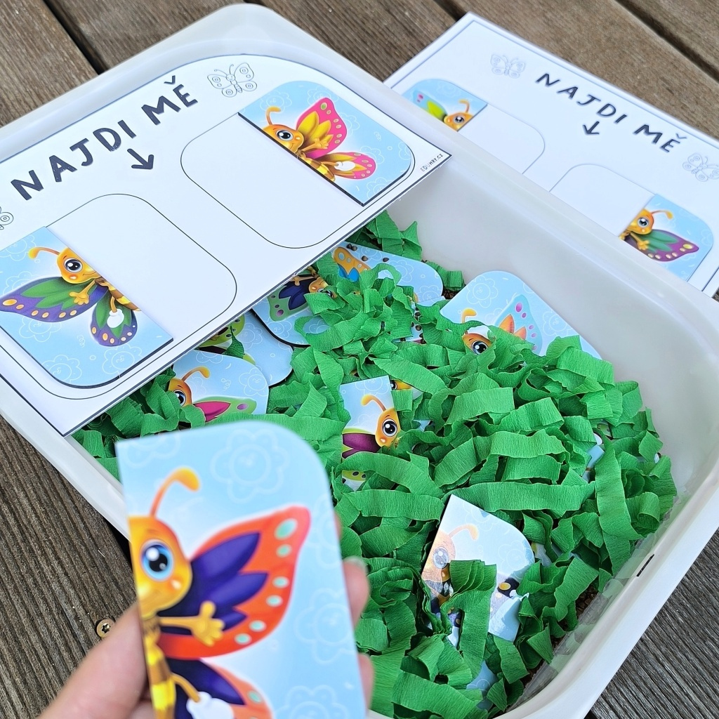 Aktivity motýlci puzzle pro menší šablona Trofast sensory-2